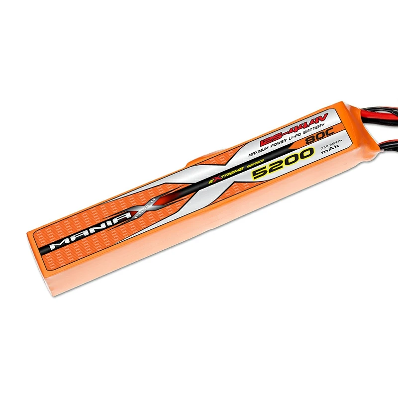 12S-44.4V 5200mAh 80C Stick Lipo baterija